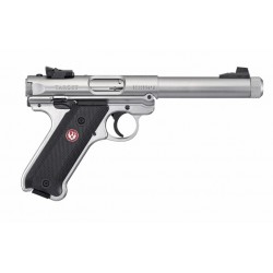Pistolet Ruger Mark IV Target Inox Fileté calibre 22LR