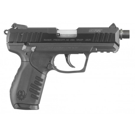 Pistolet Ruger SR22 - canon 3,5" - Cal. 22LR - Fileté 1/2x28