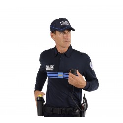 POLO BLEU POLICE MUNICIPALE DRY-TEC® MANCHES LONGUES
