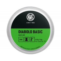 Boite de 500 plombs DIABOLO BASIC - RWS - cal. 4.5mm