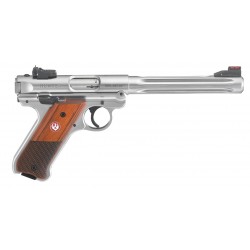 Pistolet Ruger Mark IV Hunter Plaquette en bois calibre 22LR